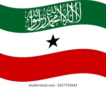 Ilustrador de banderas de Somalilandia país banderas símbolo nación
icono de saludo