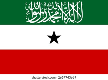 Ilustrador de banderas de Somalilandia país banderas símbolo nación  