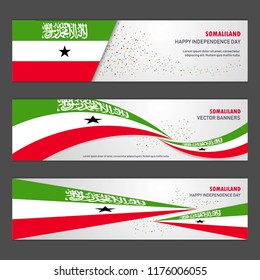 Somaliland independence day abstract background design banner and flyer, postcard, landscape, celebration vector illustration