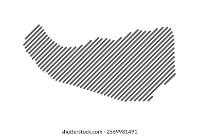 Somaliland - Map of the country formed by lines. Vector Illustration.