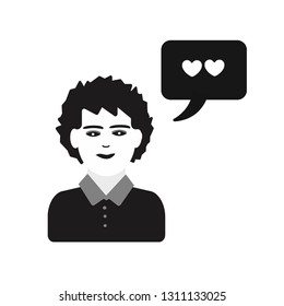 soman message love vector icon