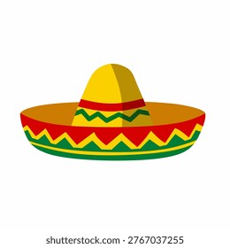 Sombrero and colorful patterns