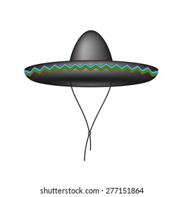 Sombrero hat in dark design 