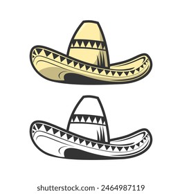 Sombrero Hat Design Illustration vector eps format , suitable for your design needs, logo, illustration, animation, etc.