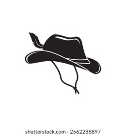 Sombrero hat icon flat design vector