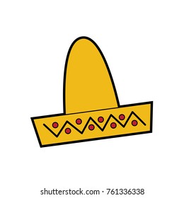 sombrero hat mexico culture icon image 