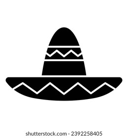 Sombrero hat mexico vector icon sign and symbols