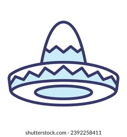 Sombrero hat mexico vector icon sign and symbols