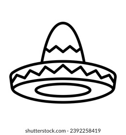 Sombrero hat mexico vector icon sign and symbols