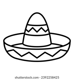 Sombrero hat mexico vector icon sign and symbols