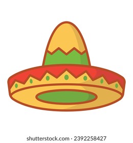 Sombrero hat mexico vector icon sign and symbols