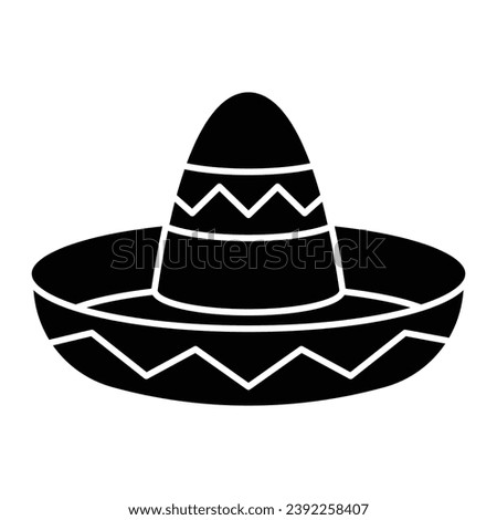 Sombrero hat mexico vector icon sign and symbols