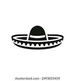 sombrero hat traditional culture logo vector illustration template design