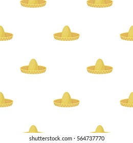 Sombrero icon in cartoon style isolated on white background. Hats symbol stock vector illustration.