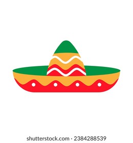 Sombrero icon vector. Headdress illustration sign. Mexico symbol or logo.