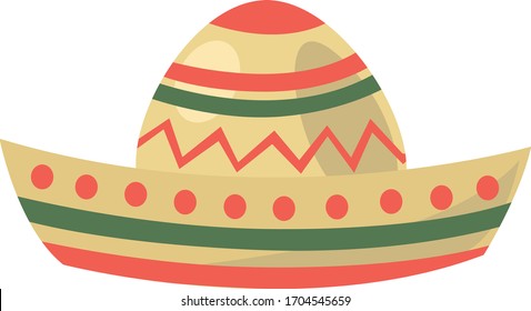 Sombrero. Mexican hat. Mexican sombrero
