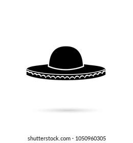 Sombrero Mexican hat colorful flat icon