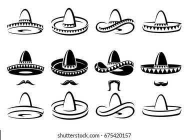 Sombrero set. Vector