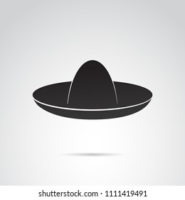 Sombrero vector icon.