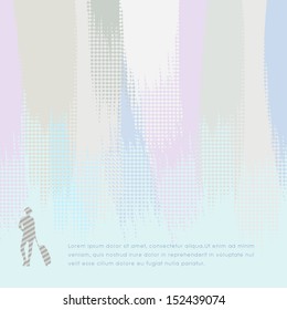 Some ads on urban wall, eps10 vector