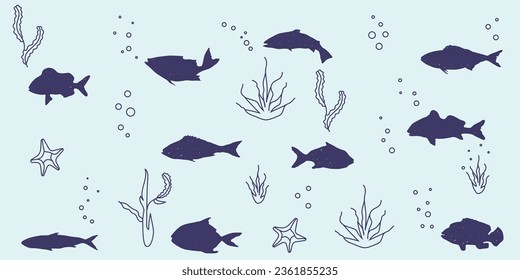 some animals in the sea such as fish species