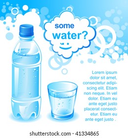 some water? background for your menu