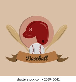 some baseball related items and a ribbon