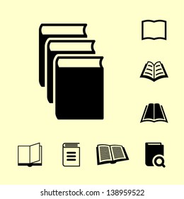 Some book icons.