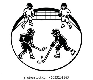 Some boys playing  in the field vector image