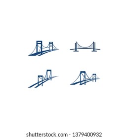 some bridge logo design inspiration for your company with a white background
