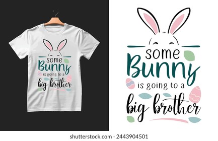 Some bunny is going to be a big colorful graphic t-shirt design 