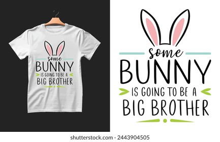 Some bunny is going to be a big colorful graphic t-shirt design 