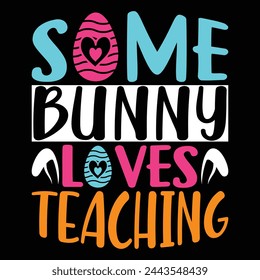 Some bunny loves teaching vector file