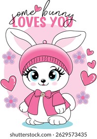 SOME BUNNY LOVES YOU CUTE 