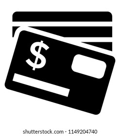 
Some cards with dollar symbol denoting payment nodes icon 
