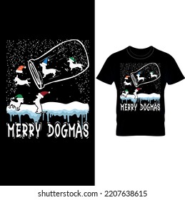 Some Chute Dog Christmas Hats Out of the Jar Christmas Observance Course- Merry DOGMAS (CHRISTMAS T-SHIRT DESIGN) –Christmas Shirt Funny Dog T-Shirt, Dog Lover T-Shirt.