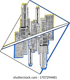 Some city graphics design elements vector