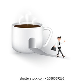 Some coffee before work will keep you awake