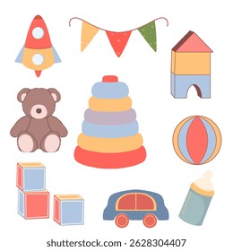 Some colorful baby toys are beautiful 