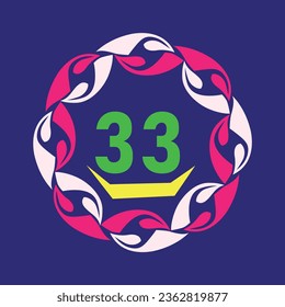 Some common circles for numbers are hand-made