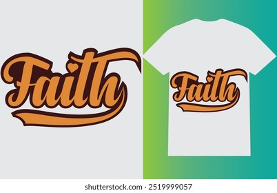 SOME DESIGN FOR FAITH TYPOGRAPHY T-SHIRT