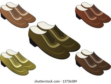 some different color man shoes