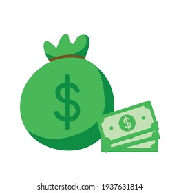 Some Dollar Money Vector Illustration