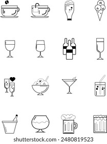 some drink menu for restaurant