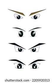 Some examples of simple cartoon eyes