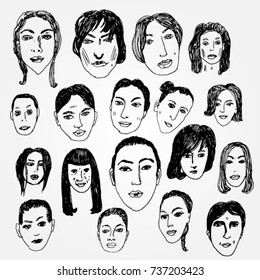 Algunos caracteres femeninos