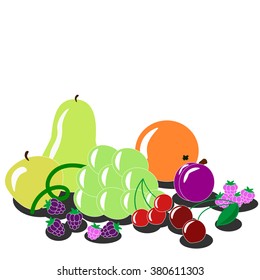 Some fruits and berries