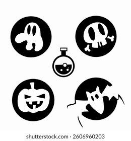 some funny and interesting black themed halloween event elements