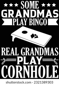 Some grandmas play bingo real grandmas cornhole vector art design, eps file. design file for t-shirt. SVG, EPS cuttable design file svg
