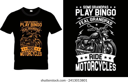 Algunos abuelitos juegan bingo fetiche cabalgan motocicletas diseño de camisetas